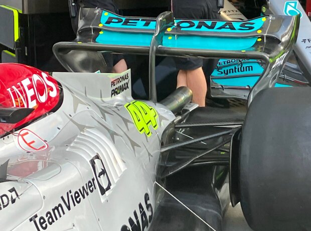 Mercedes F1 W13: Heckflügel, GP Italien 2022 in Monza Mercedes F1 W13: Heckflügel, GP Italien 2022 in Monza