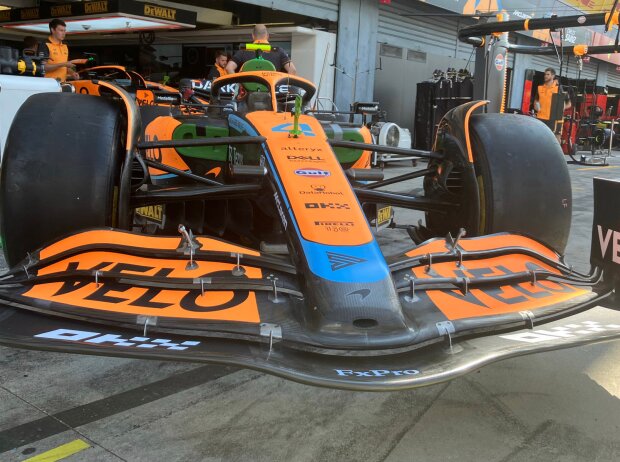 McLaren MCL36: front wing, Italian GP at Monza 2022