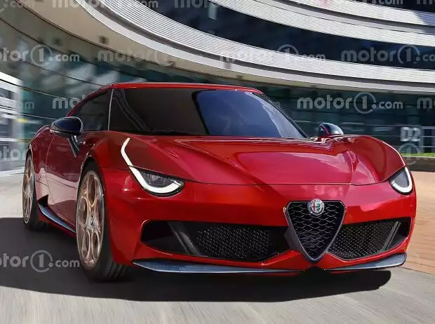 Supercar von Alfa Romeo (Rendering) Titel-Bild zur News: Supercar von Alfa Romeo (Rendering)