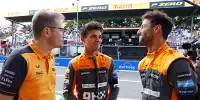 Andreas Seidl, Daniel Ricciardo, Lando Norris