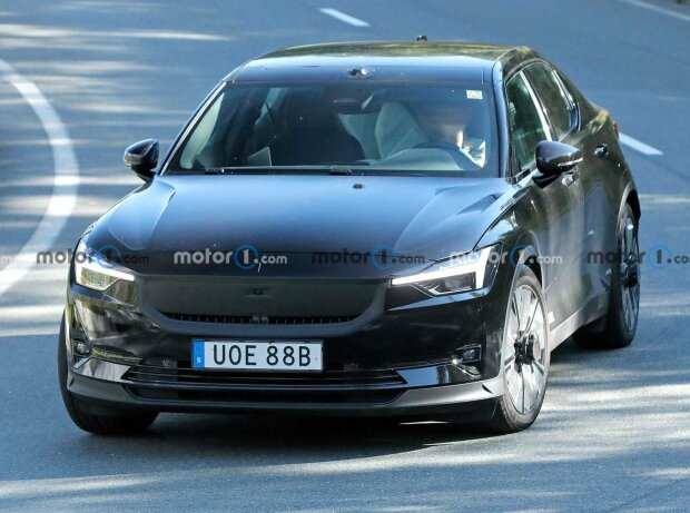 Polestar 2 facelift spy photo Polestar 2 facelift spy photo