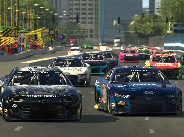 NASCAR-Action auf dem Stadtkurs in Chicago (Bild: E-Sport) Titel-Bild zur News: NASCAR-Action auf dem Stadtkurs in Chicago (Bild: E-Sport)
