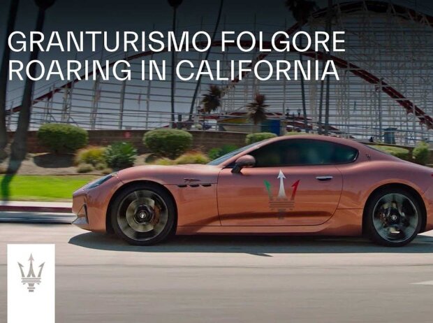 Titel-Bild zur News: Maserati Granturismo Folgore auf den Straßen Kaliforniens