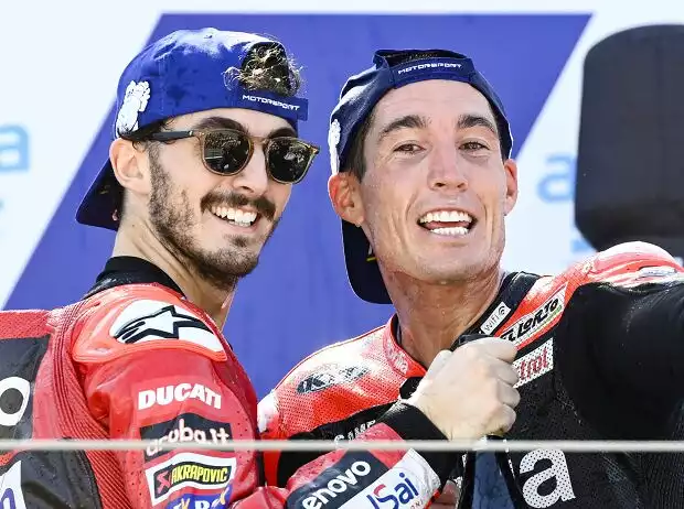 Titel-Bild zur News: Francesco Bagnaia, Aleix Espargaro