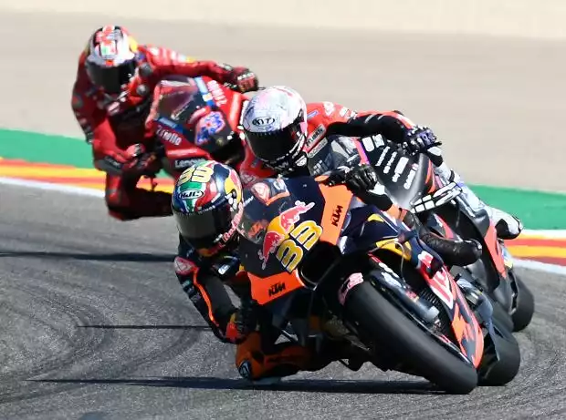 Brad Binder, Aleix Espargaro, Jack Miller Titel-Bild zur News: Brad Binder, Aleix Espargaro, Jack Miller