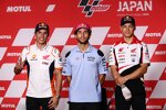 Marc Marquez (Honda), Enea Bastianini (Gresini) und Takaaki Nakagami (LCR) 