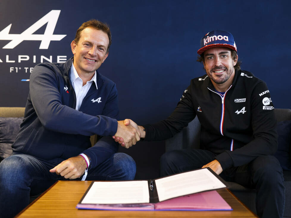 Alpine-CEO Laurent Rossi, Fernando Alonso