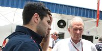 Jaime Alguersuari und Helmut Marko beim Formel-1-Rennen in Brasilien 2011