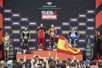 Jonathan Rea, Alvaro Bautista und Garrett Gerloff 