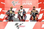 Ai Ogura (Honda Team Asia), Augusto Fernandez ( Ajo) und Alonso Lopez 