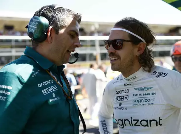 Titel-Bild zur News: Sebastian Vettel (Aston Martin) vor dem Formel-1-Rennen in Monza 2022