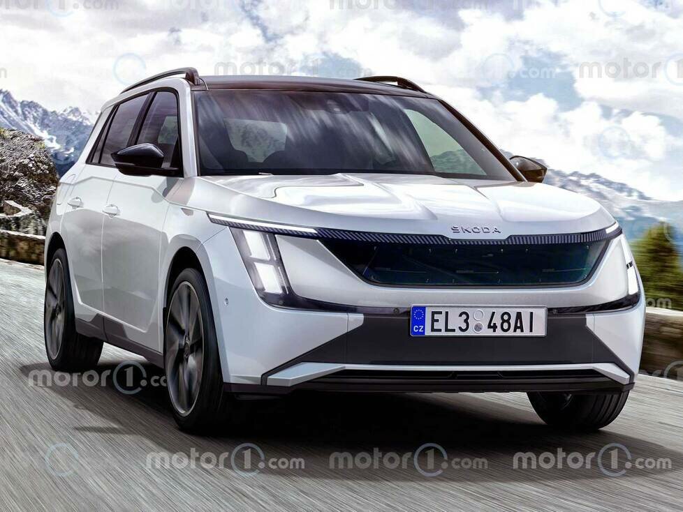 Elektrischer Skoda Fabia (Rendering)