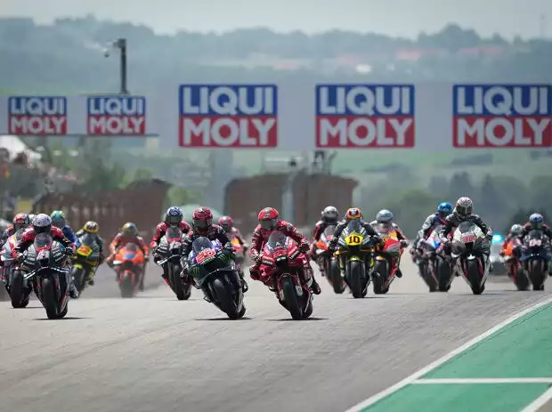 MotoGP-Start zum GP Deutschland 2022 auf dem Sachsenring Titel-Bild zur News: MotoGP-Start zum GP Deutschland 2022 auf dem Sachsenring