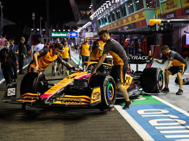 Titel-Bild zur News: Nur der McLaren von Lando Norris wird in Singapur auf dem aktuellen Stand sein