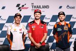 Marc Marquez (Honda), Jack Miller (Ducati) und Miguel Oliveira (KTM) 