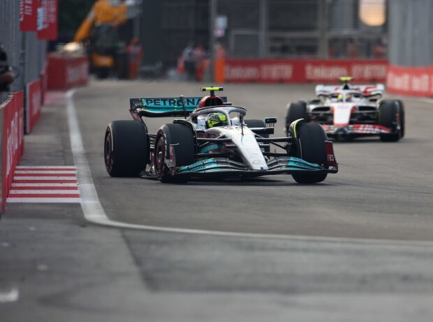 Titel-Bild zur News: Lewis Hamilton, Mick Schumacher