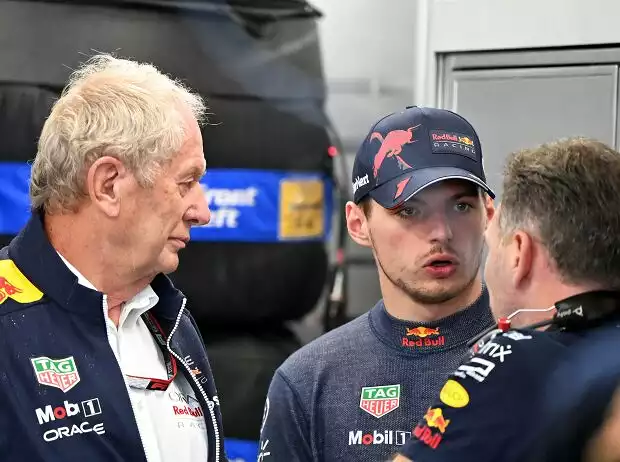 Helmut Marko, Max Verstappen, Christian Horner Titel-Bild zur News: Helmut Marko, Max Verstappen, Christian Horner