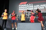 Lando Norris (McLaren), Carlos Sainz (Ferrari), Daniel Ricciardo (McLaren) und Charles Leclerc (Ferrari) 