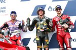 Marco Bezzecchi (VR46), Jorge Martin (Pramac) und Francesco Bagnaia (Ducati) 