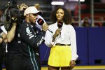 Lewis Hamilton (Mercedes) und Naomi Schiff 