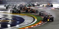 Bild zum Inhalt: F1-Rennen 2022: Sergio Perez gewinnt zermürbenden Thriller in Singapur!