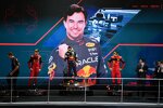 Charles Leclerc (Ferrari), Sergio Perez (Red Bull) und Carlos Sainz (Ferrari) 