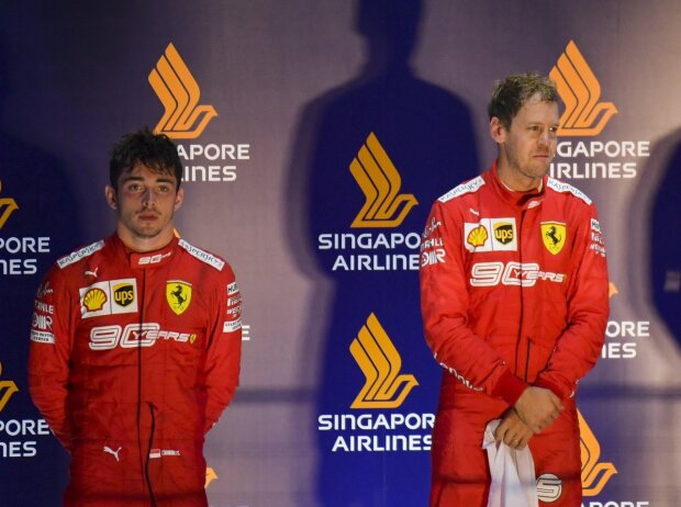 Charles Leclerc, Sebastian Vettel, Max Verstappen