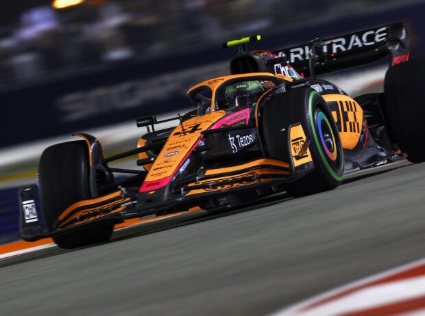 Titel-Bild zur News: Lando Norris im McLaren MCL36 beim Formel-1-Rennen in Singapur