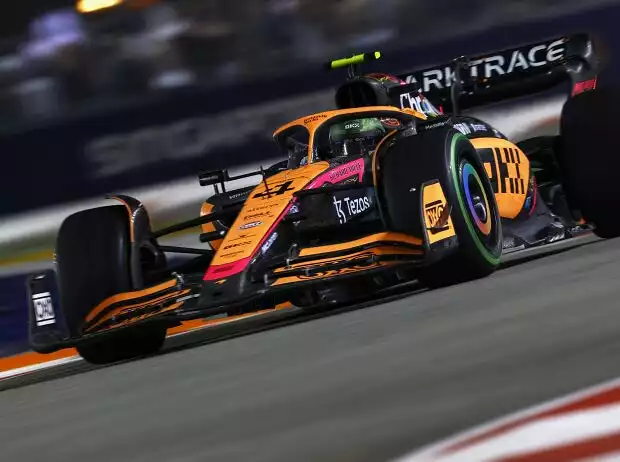 Lando Norris im McLaren MCL36 beim Formel-1-Rennen in Singapur Titel-Bild zur News: Lando Norris im McLaren MCL36 beim Formel-1-Rennen in Singapur