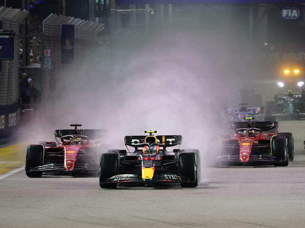 Sergio Perez, Charles Leclerc, Carlos Sainz, Lando Norris