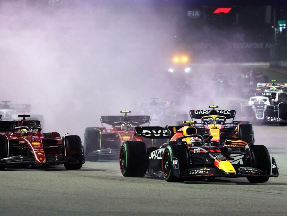 Formel-1-Start in Singapur 2022