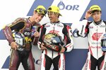 Somkiat Chantra (Honda Team Asia), Tony Arbolino (Marc VDS) und Ai Ogura (Honda Team Asia) 