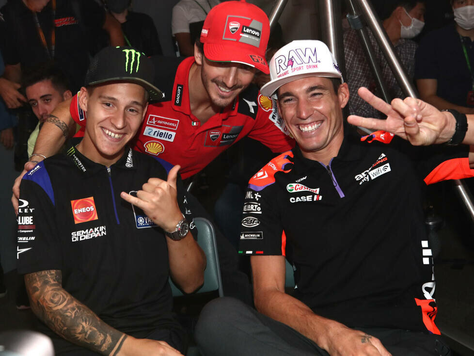 Fabio Quartararo, Francesco Bagnaia, Aleix Espargaro
