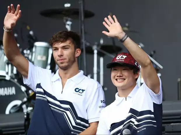 Pierre Gasly, Yuki Tsunoda Titel-Bild zur News: Pierre Gasly, Yuki Tsunoda