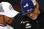 Lewis Hamilton (Mercedes) und Esteban Ocon (Alpine) 
