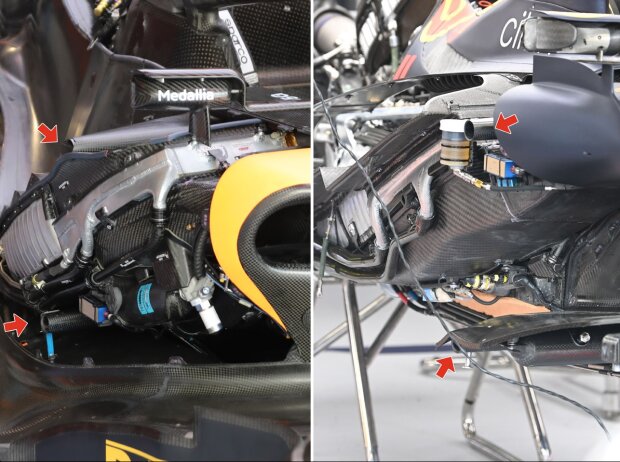 Vergleich: McLaren MCL36 und Red Bull RB18