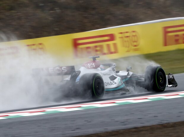 Titel-Bild zur News: George Russell (Mercedes W13) beim Formel-1-Training in Suzuka 2022
