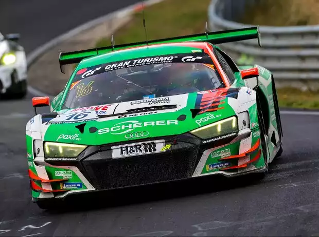 Der grüne Phoenix-Audi landete seinen zweiten Saisonsieg nach dem Grenzlandrennen Titel-Bild zur News: Der grüne Phoenix-Audi landete seinen zweiten Saisonsieg nach dem Grenzlandrennen