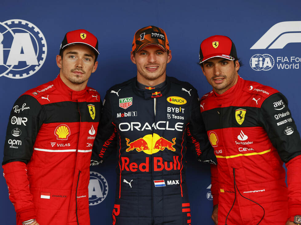 Charles Leclerc, Max Verstappen, Carlos Sainz