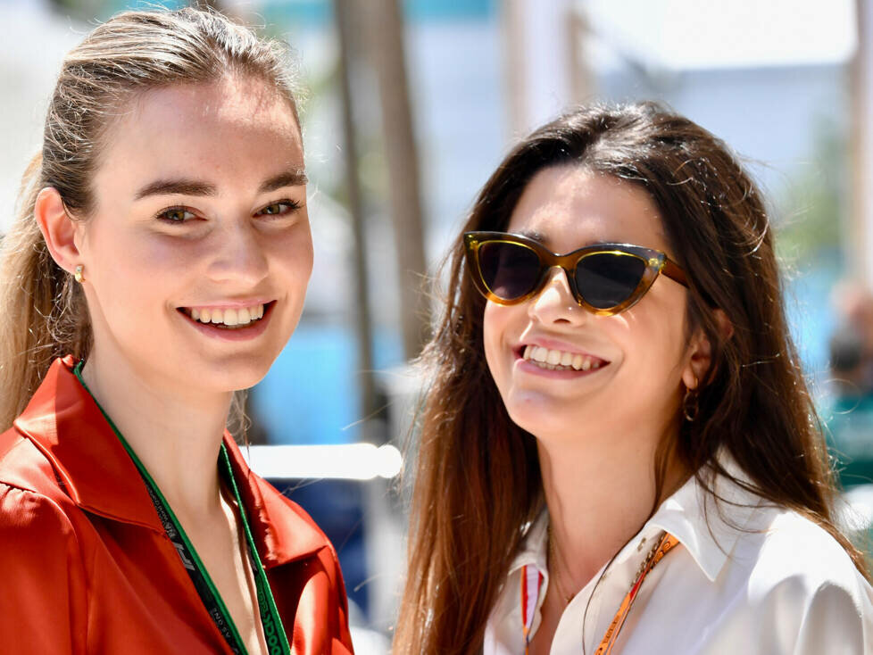 Elena Berri, Freundin von Esteban Ocon, und Caterina Masetti Zannini, Freundin von Pierre Gasly