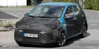 Bild zum Inhalt: Hyundai i10 (2023) als noch stark getarnter Erlkönig erwischt