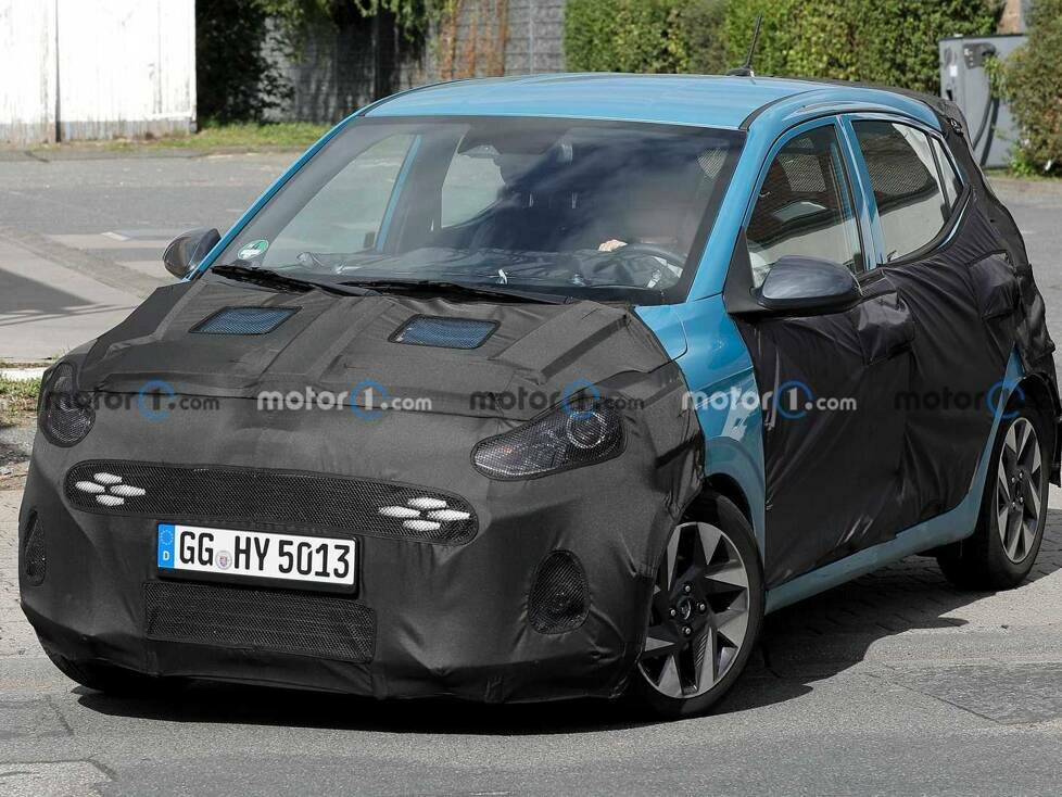 Hyundai i10 (2023) mit Facelift als Erlkönig