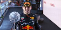 Max Verstappen (Red Bull) feiert seinen zweiten WM-Titel