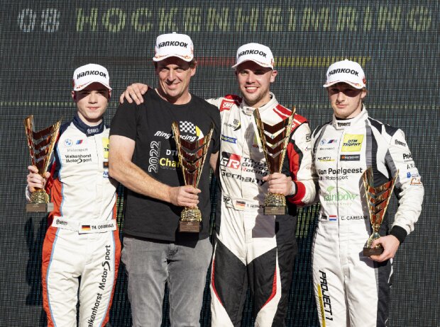 Theo Oeverhaus, Tim Heinemann, Colin Caresani, DTM Trophy, Hockenheim Theo Oeverhaus, Tim Heinemann, Colin Caresani, DTM Trophy, Hockenheim