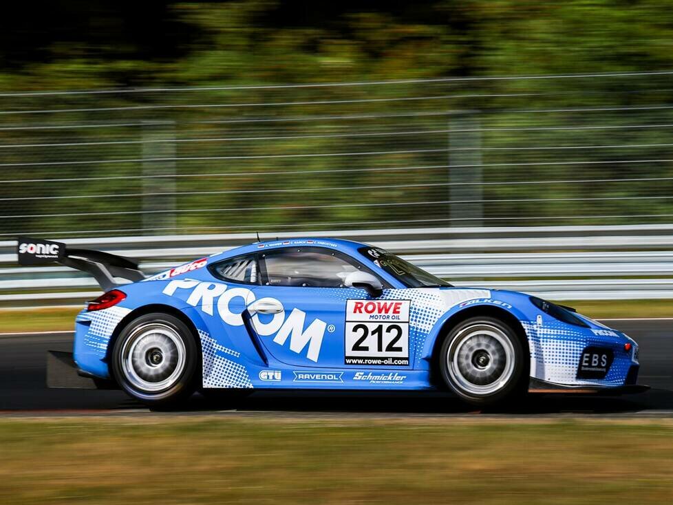Der Porsche-Cayman aus der SP3T durfte bei NLS7 nicht starten