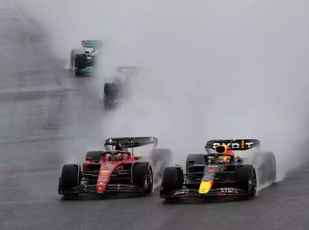 Max Verstappen, Charles Leclerc, Sergio Perez, Lewis Hamilton Titel-Bild zur News: Max Verstappen, Charles Leclerc, Sergio Perez, Lewis Hamilton