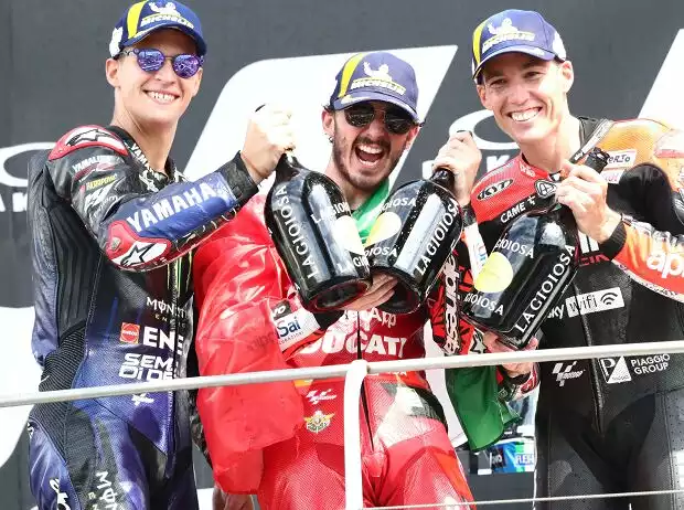 Francesco Bagnaia, Fabio Quartararo, Aleix Espargaro Titel-Bild zur News: Francesco Bagnaia, Fabio Quartararo, Aleix Espargaro