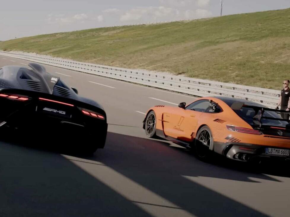AMG One vs AMG GT Black Series Drag Race