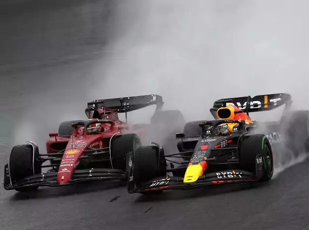 Max Verstappen, Charles Leclerc Titel-Bild zur News: Max Verstappen, Charles Leclerc