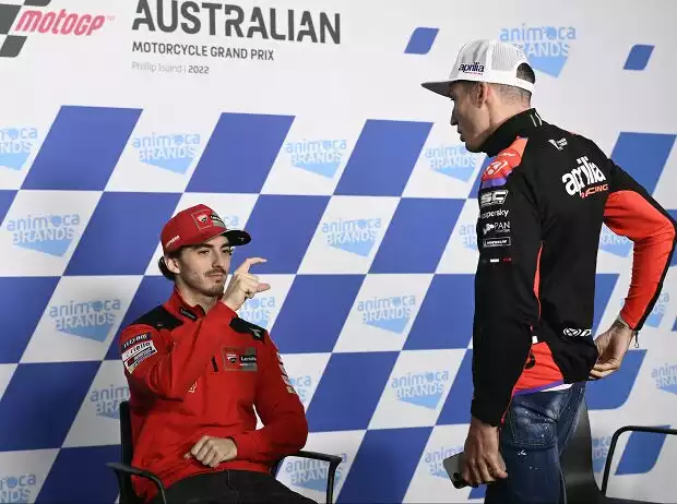Francesco Bagnaia, Aleix Espargaro Titel-Bild zur News: Francesco Bagnaia, Aleix Espargaro
